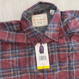 Weatherproof Vintage Red and Blue Plaid Shirt